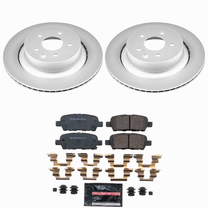 Power Stop 14-15 Infiniti Q60 Rear Z23 Coated Brake Kit Brake Kits - Performance D&S PowerStop