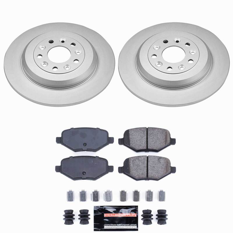 Power Stop 13-14 Ford Edge Rear Z23 Coated Brake Kit Brake Kits - Performance D&S PowerStop