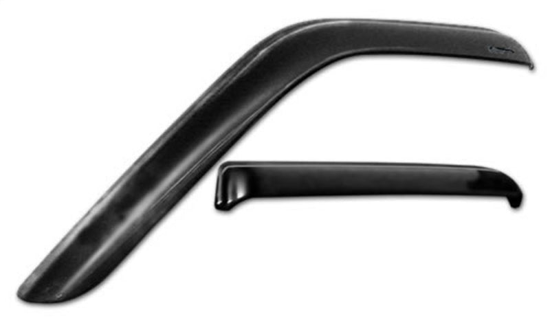 Stampede 2019 Chevy Silverado 1500 Double Cab Pickup Tape-Onz Sidewind Deflector 4pc - Smoke Wind Deflectors Stampede