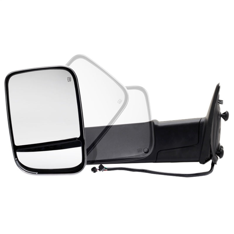 xTune Dodge Ram 1500 09-12 Extendable Power Heated Adjust Mirror Chrome Housing Left MIR-DRAM10-PW-L Side Mirrors SPYDER