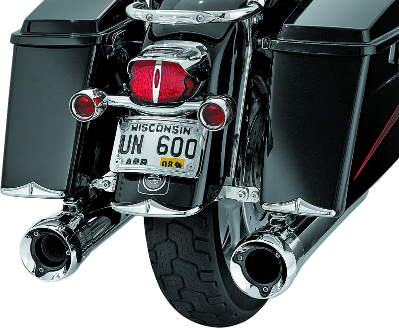 Kuryakyn Rear Fender Or Saddlebag Accent Tips Chrome (Pair) Bags - Saddlebags Kuryakyn
