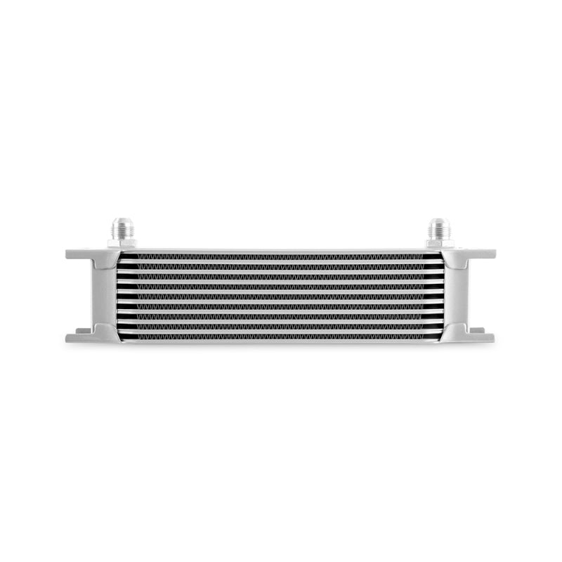 Mishimoto Universal -8AN 10 Row Oil Cooler - Silver Oil Coolers Mishimoto