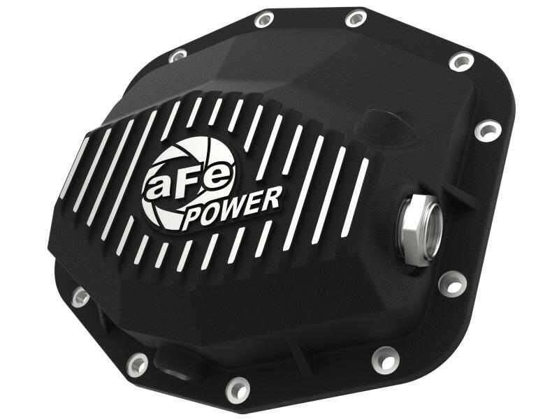 aFe POWER 21-22 Ram 1500 TRX Hemi V8 6.2L (sc) PRO Series Rear Differential Cover Black w/ Machined Diff Covers aFe