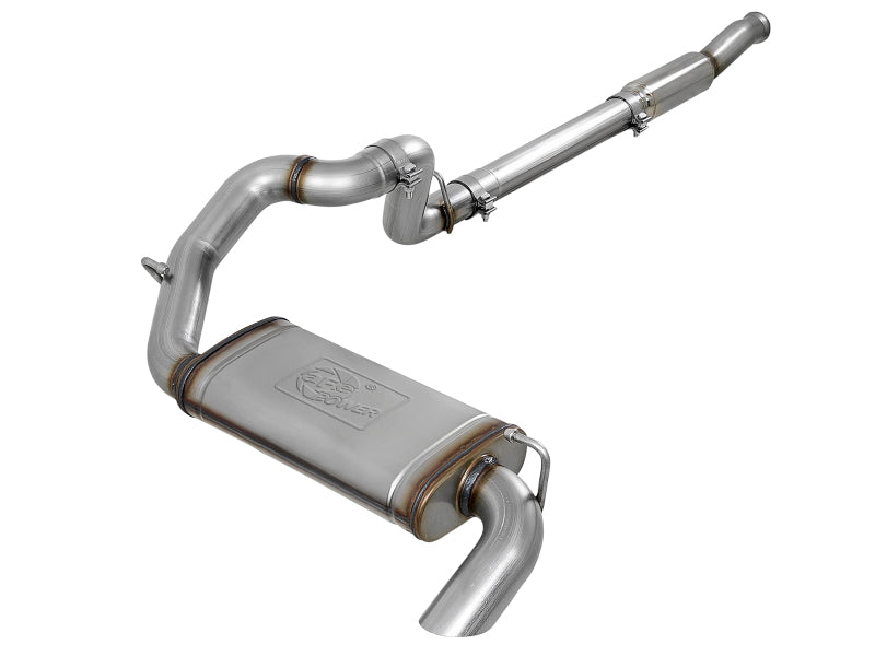 aFe MACHForce XP 18-20 Jeep Wrangler (JL) L4-2.0L (t) 3in 409 SS Cat-Back Hi-Tuck Exhaust Catback aFe