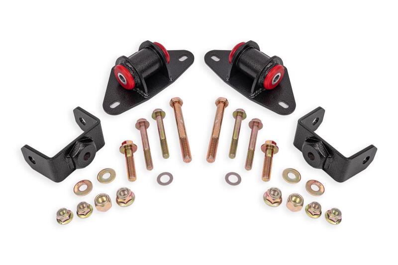 BMR Suspension 14-19 Chevrolet Corvette Motor Mount Kit - Black Hammertone Engine Mounts BMR Suspension