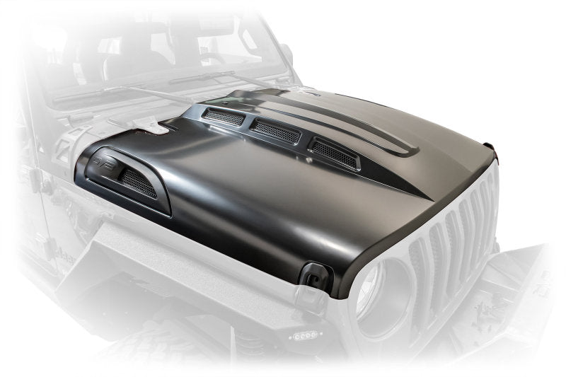 DV8 Offroad 18+ Jeep JL Heat Dispersion Hood - Primer Black Hoods DV8 Offroad
