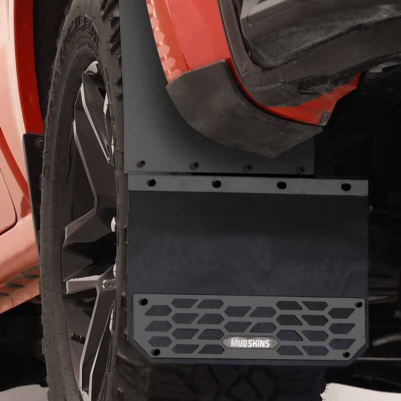 Putco 19-25 Chevrolet Silverado LD / GMC Sierra LD -(Rear) Set of 2 Mud Skins - Solid Black Mud Flaps Putco