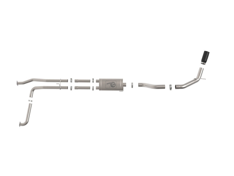 aFe MACHForce XP Exhausts Cat-Back SS-409 Nissan Titan XD 16-19 V8-5.6L - Black Catback aFe