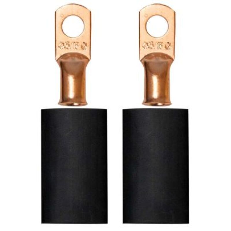 Moroso 5/16in Dia Stud 4 GA Wire Crimp/Solder Battery Cable Terminal Kit (2 Pack) Battery Accessories Moroso