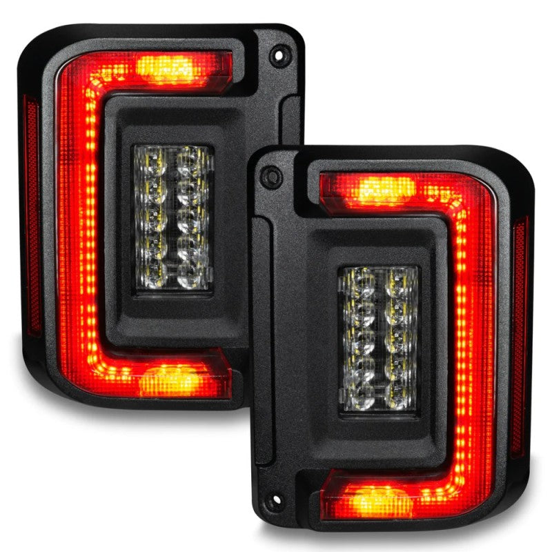 Oracle 07-17 Jeep Wrangler JK Flush Mount LED Tail Lights - Tinted Tail Lights ORACLE Lighting