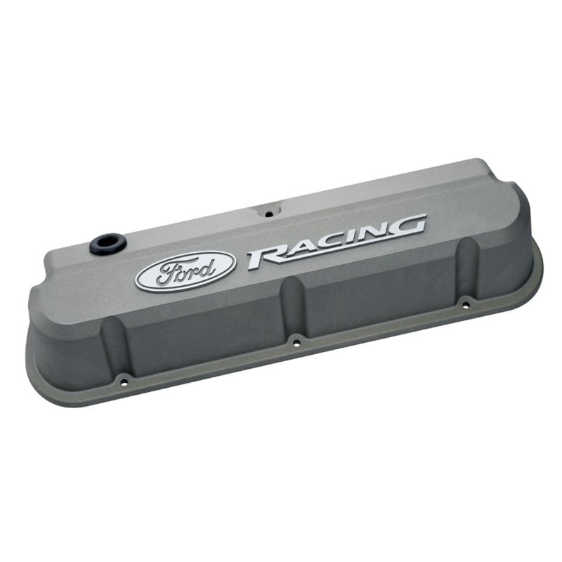 Ford Racing 289-351 Slant Edge Gray Valve Cover Valve Covers Ford Racing