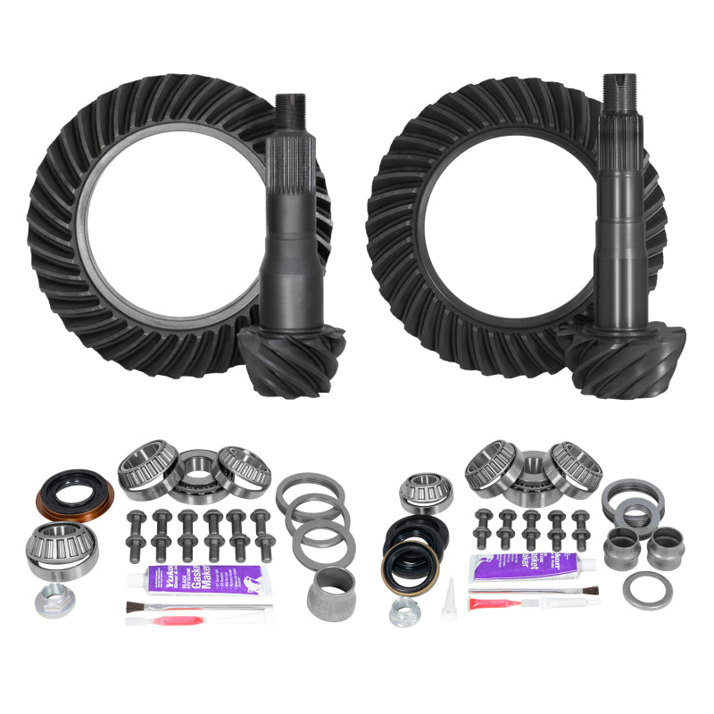 Yukon Ring & Pinion Gear Kit Front & Rear for Toyota 8.75/8IFS Diff (A/T w/E-Locker) 5.29 Ratio Differential Install Kits Yukon Gear & Axle