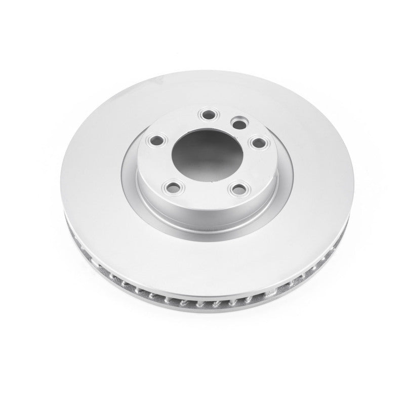 Power Stop 11-18 Porsche Cayenne Front Left Evolution High Carbon Geomet Coated Rotor Brake Rotors - OE - Cryo PowerStop