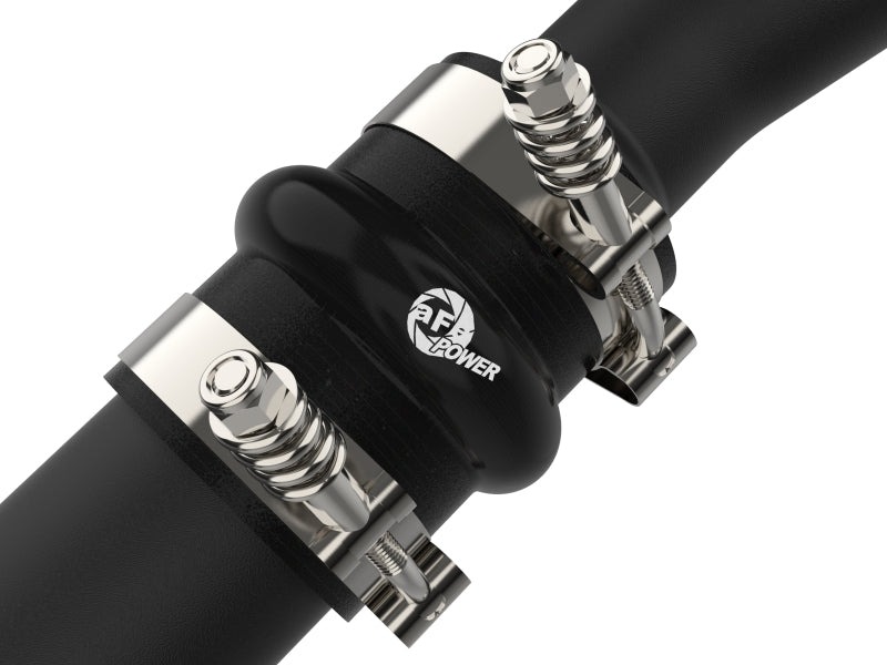 aFe Bladerunner Intercooler Hot Charge Pipe Black 2-2.5in 2021+ Ford F-150 V6-2.7L (tt) Intercoolers aFe