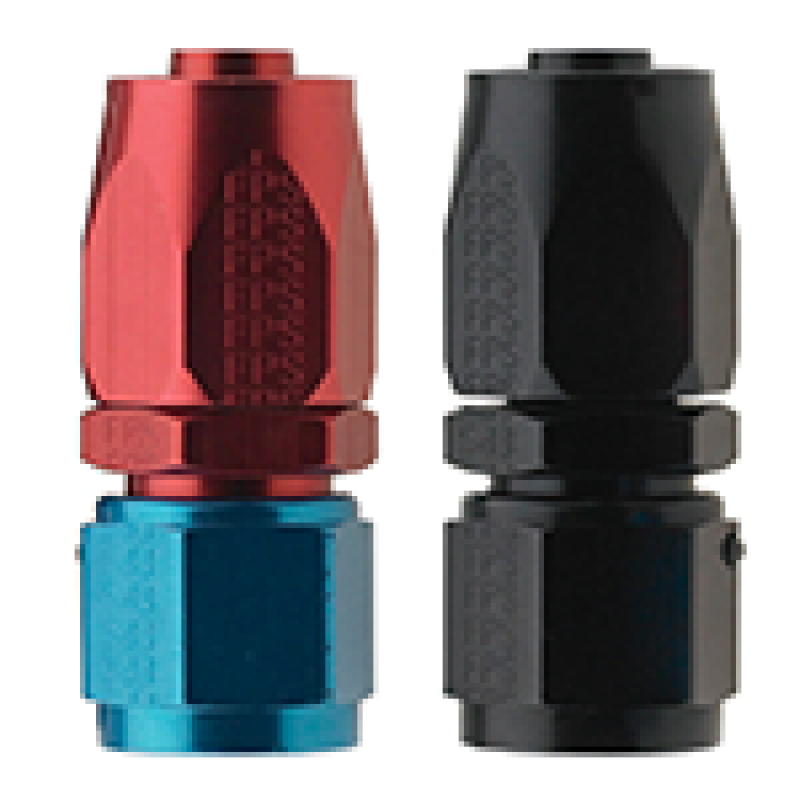 Fragola -6AN Straight Pro-Flow Hose End - Black Fittings Fragola