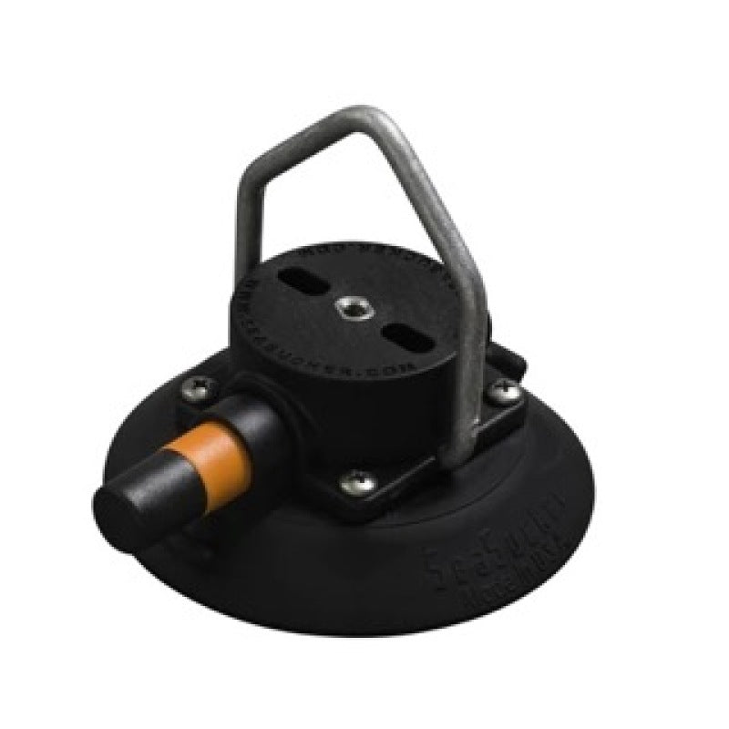 SeaSucker 4.5in. SeaSucker w/Pointed Stainless Steel D-Ring - Black Mounts - Hooks/Handles/Utility SeaSucker