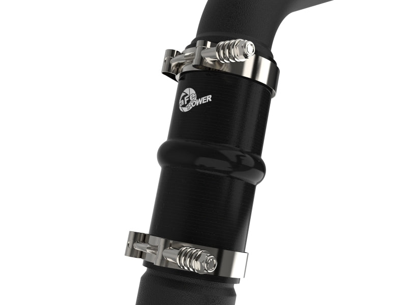 aFe RAM 1500 20-22 V6-3.0L (td) BladeRunner 2-1/2in & 3in Aluminum Hot Charge Pipe Black Intercoolers aFe