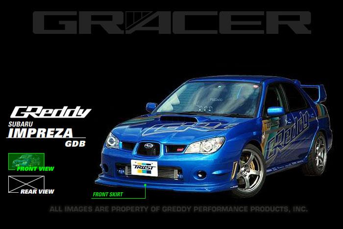 GReddy 06-07 WRX & STi Front Lip Spoiler FRP Spoilers GReddy