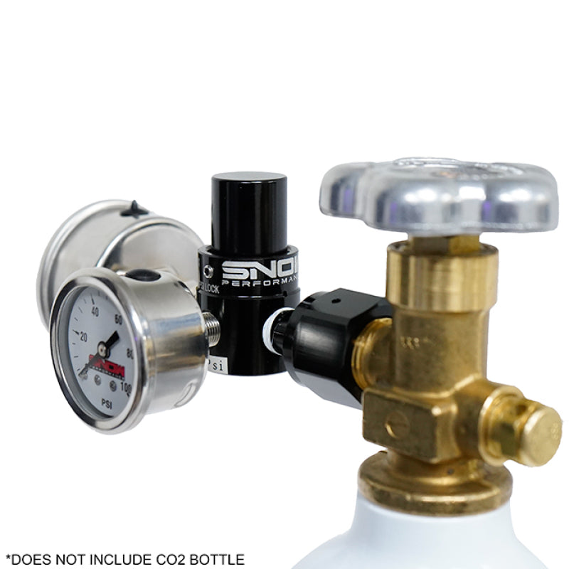 Snow Performance Billet Fixed (100PSI) CO2 Regulator w/Gauges Nitrous Controllers Snow Performance