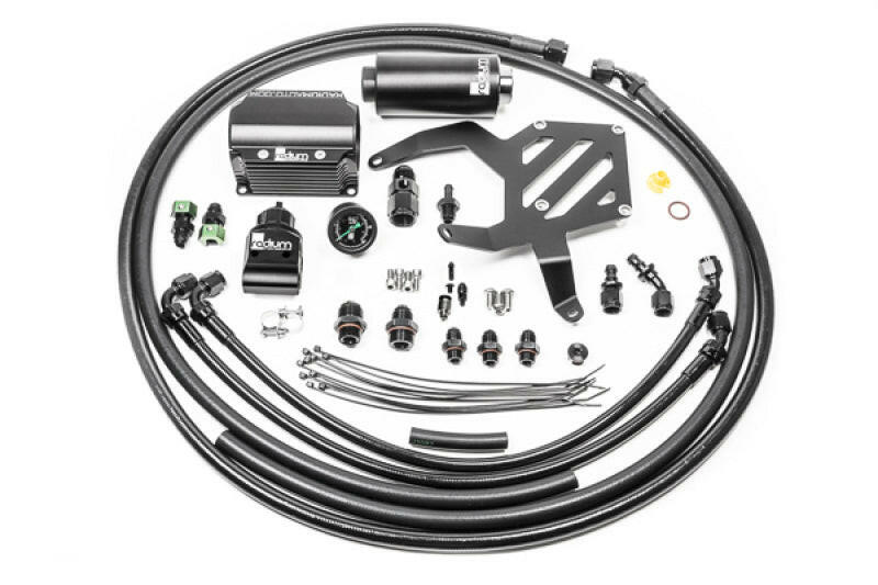 Radium Engineering FR-S/BRZ/GT86/GR86 Fuel Hanger Plumbing Kit w/ Microglass Filter Fuel Pump Hangers Radium Engineering