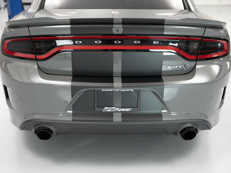 aFe MACH Force-XP 4-1/2in Carbon Fiber OE Replacement Exhaust Tips - 15-19 Dodge Charger/Hellcat Tips aFe