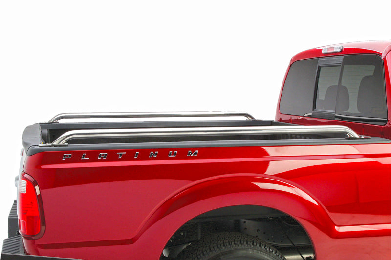 Go Rhino 97-14 Ford F-150 Stake Pocket Bed Rails - Chrome Bed Rails Go Rhino