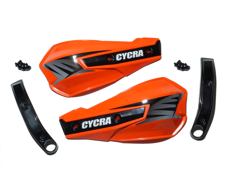 Cycra Vortex Replacement Hand Shields w/Abrasion Guards - Orange Hand Guards Cycra