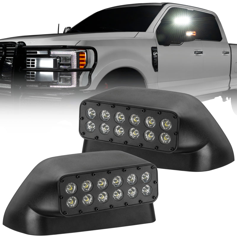 ORACLE Lighting 17-22 Ford Super Duty LED Off-Road Side Mirror Ditch Lights Side Mirrors ORACLE Lighting