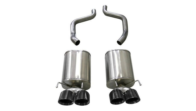 Corsa 2005-2007 Chevrolet Corvette (C6) 6.0L/6.2L Black Xtreme Axle-Back Exhaust w/4.5in Tips Axle Back CORSA Performance