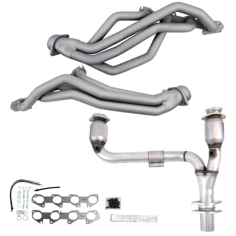 BBK 09-24 Ram 1500 Hemi 5.7L 1-3/4 Long Tube Headers w/High Flow Catted Y-Pipe (Ti Ceramic) Headers & Manifolds BBK