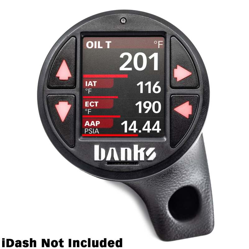 Banks Power 18-23 Jeep Wrangler/Gladiator - iDash Stealth Single Gauge Pod Kit Gauge Pods Banks Power