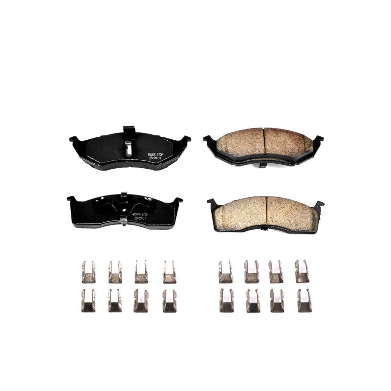 Power Stop 1997 Chrysler Intrepid Front Z17 Evolution Ceramic Brake Pads w/Hardware Brake Pads - OE PowerStop