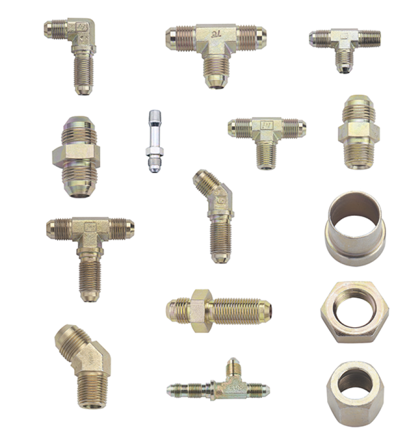 Fragola -10AN x 1/2 NPT Straight Adapter - Steel Fittings Fragola