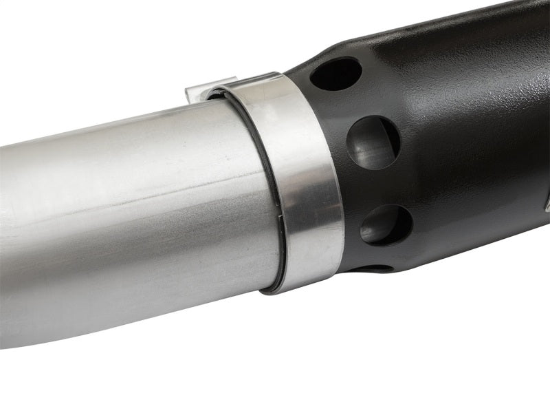 aFe LARGE Bore HD DPF-Back SS Exhaust w/ Black Tip 2016 Nissan Titan XD V8-5.0L (td) DPF Back aFe