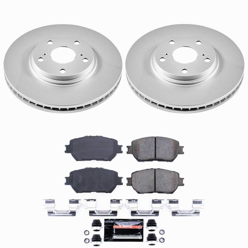 Power Stop 02-04 Toyota Camry Front Z23 Coated Brake Kit Brake Kits - Performance D&S PowerStop