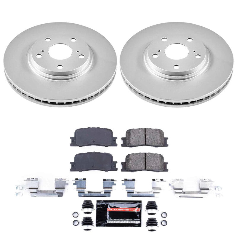 Power Stop 01-07 Toyota Highlander Front Z36 Coated Truck & Tow Brake Kit Brake Kits - Performance Blank PowerStop