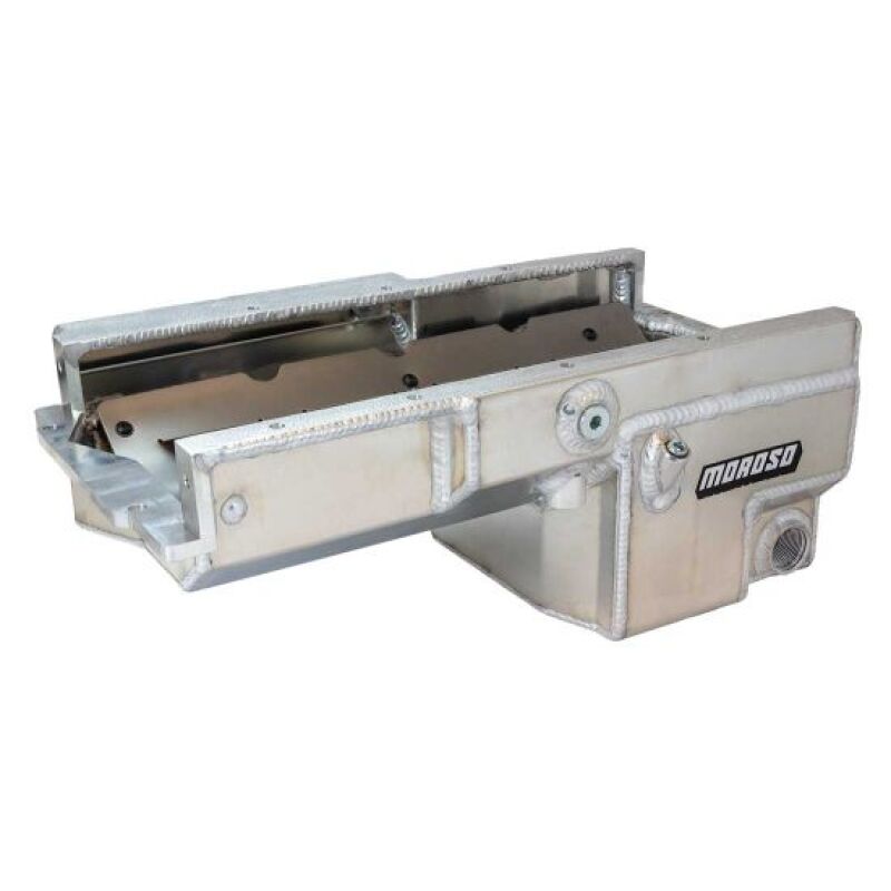 Moroso Dart LS Next (Non-Skirted) -16AN External Wet Sump Drag Race Aluminum Oil Pan Oil Pans Moroso