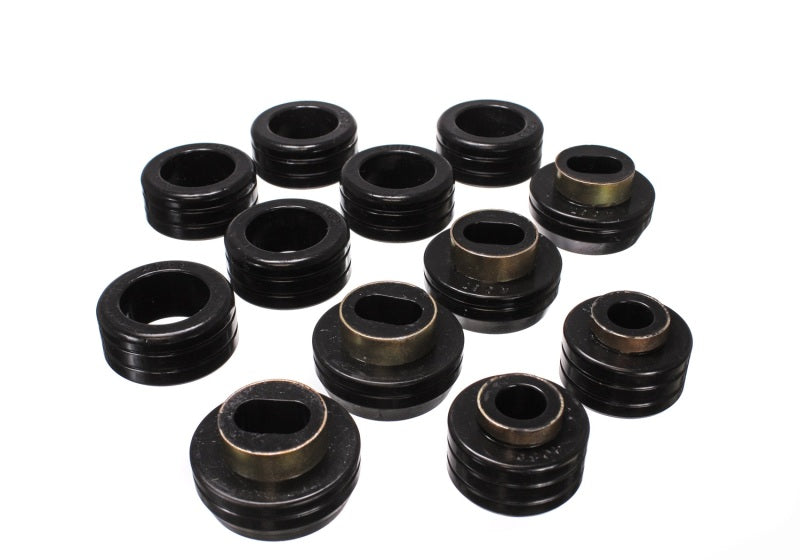 Energy Suspension 83-04 GM S-10/S-15 PU 2WD/4WD Black Body (Cab) Mount Set Bushing Kits Energy Suspension