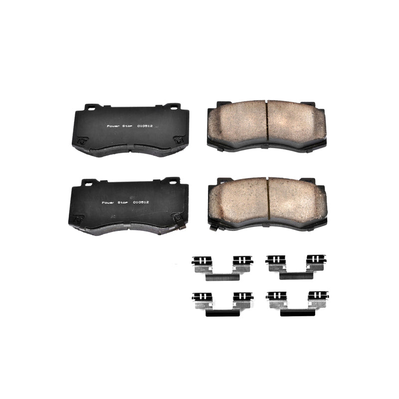 Power Stop 05-10 Chrysler 300 Front Z17 Evolution Ceramic Brake Pads w/Hardware Brake Pads - OE PowerStop