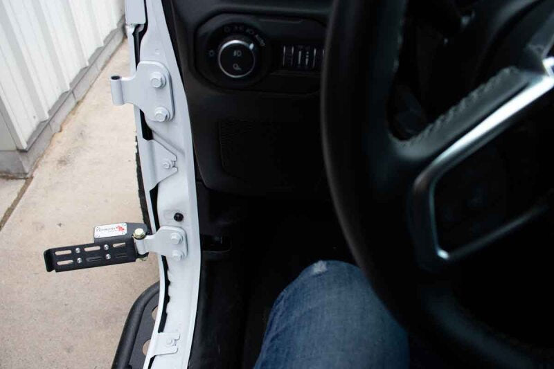 Fishbone Offroad 2007+ Jeep Wrangler/Gladiator Steel - Black Foot Peg Set Steps Fishbone Offroad