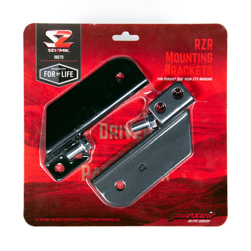 Seizmik Polaris RZR Mirror Mount Pair Rear View Mirrors Seizmik