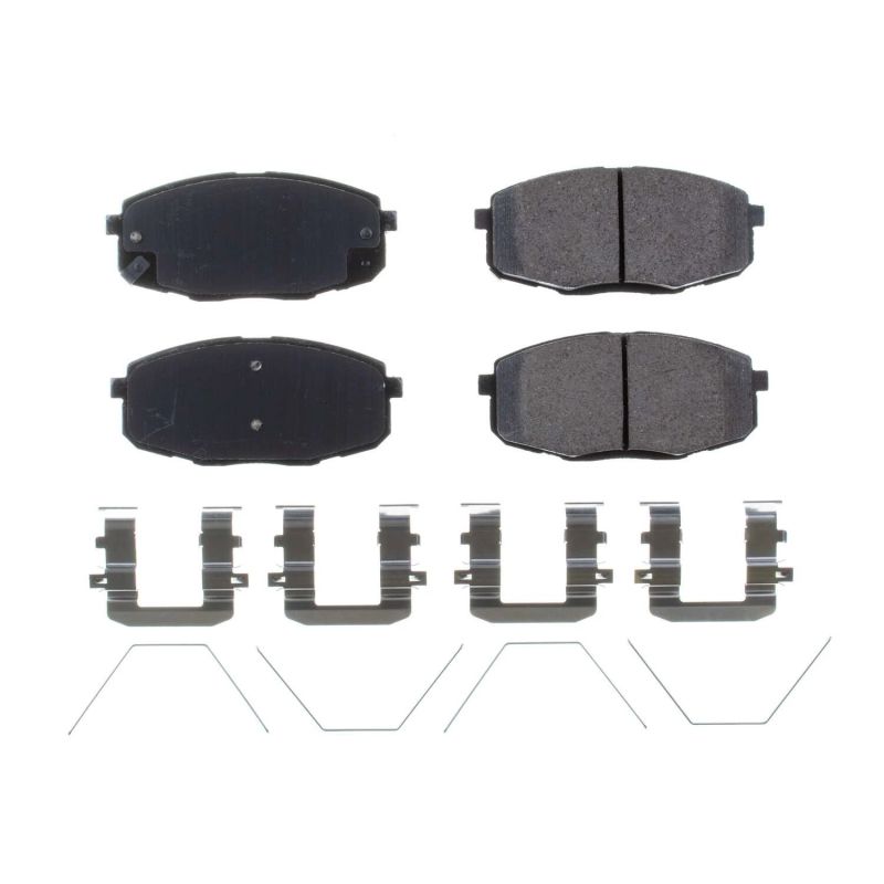Power Stop 2017 Kia Soul Front Z17 Evolution Ceramic Brake Pads w/Hardware Brake Pads - OE PowerStop
