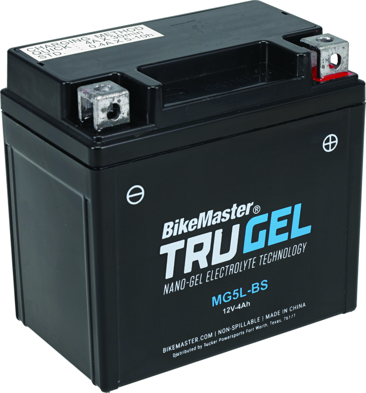 BikeMaster TruGel Battery - MG5L-BS Batteries BikeMaster