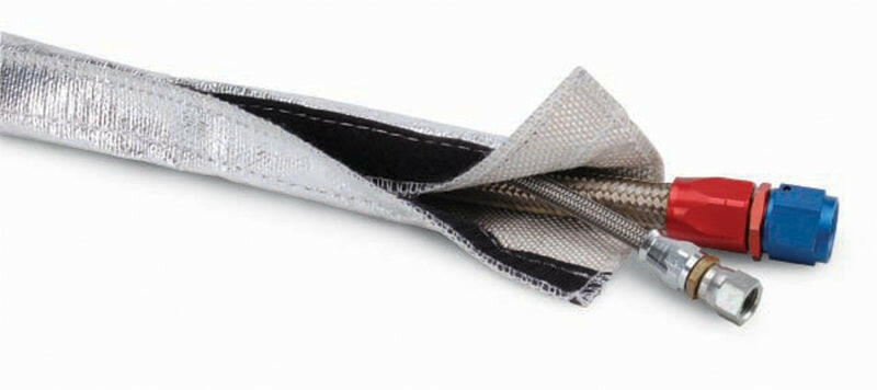 DEI Heat Shroud 2-1/2in x 3ft - Aluminized Sleeving-Hook and Loop Edge Thermal Wrap DEI