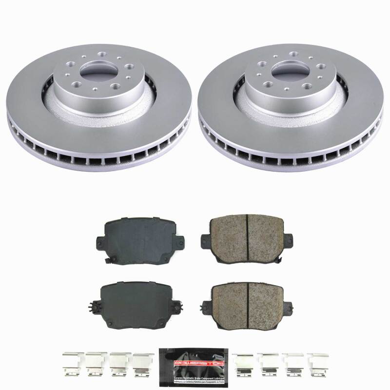 Power Stop 20-24 Tesla Y Rear Z23 Coated Brake Kit Brake Kits - Performance D&S PowerStop