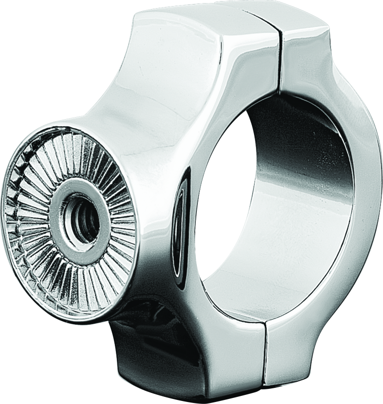 Kuryakyn Side Mount License Plate Holder Clamp 86-17 Softails Chrome License Plate Relocation Kuryakyn