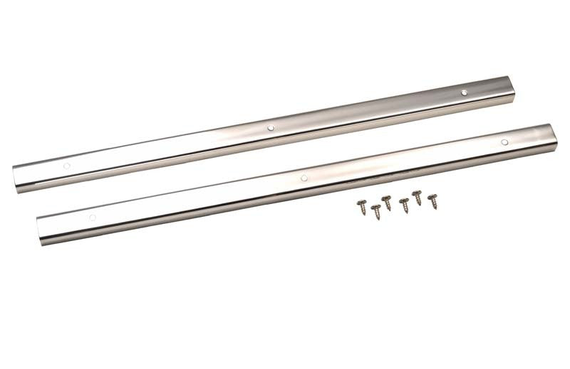 Kentrol 55-83 Jeep CJ5 Entry Guards Pair - Polished Silver Doors Kentrol