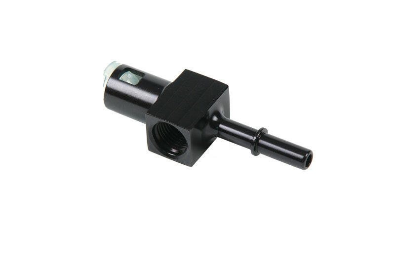 Aeromotive 5/16in Quick Connect with AN-06 port and 1/8in gauge port Fittings Aeromotive