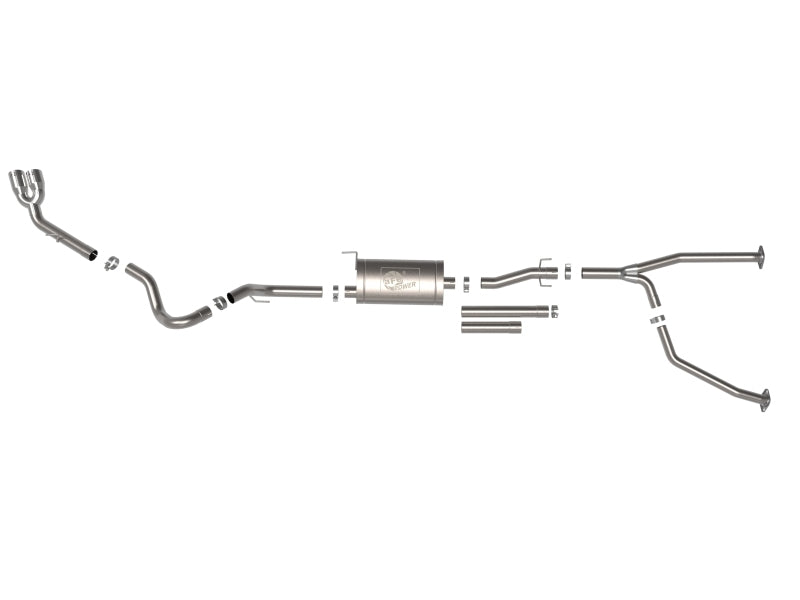 aFe 2022 Toyota Tundra V6-3.5L (tt) Vulcan Series 2.5in to 3in 304 SS Cat-Back Exhaust w/ Polish Tip Catback aFe