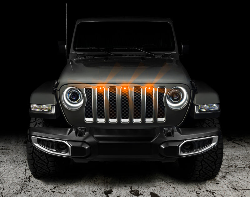 Oracle Pre-Runner Style LED Grille Kit for Jeep Wrangler JL - Amber Light Strip LED ORACLE Lighting
